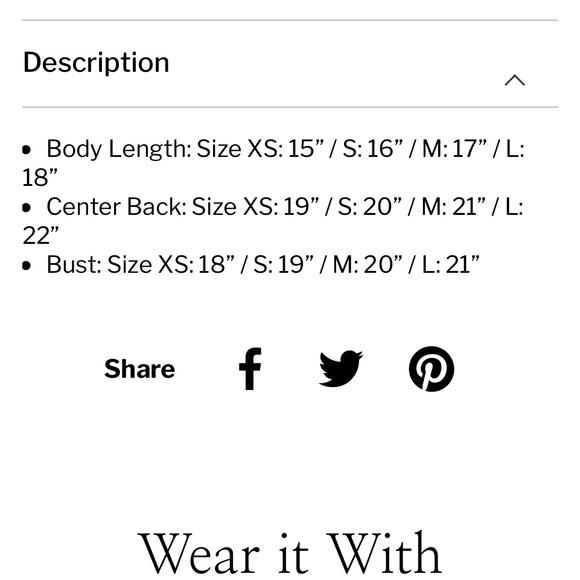 Hard Tail Triangle Crop Top Tank XS. NWT - Picture 8 of 8